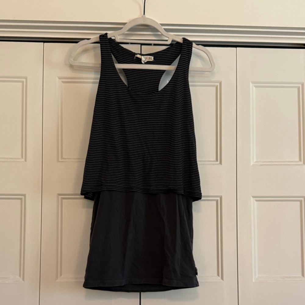 Billabong Charcoal Striped Top